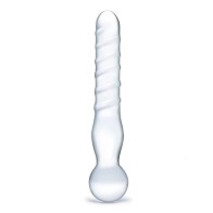 Dildo de Cristal Transparente Joystick de 8 Pulgadas