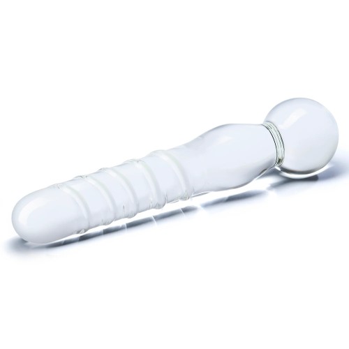 Glas 8-inch Clear Glass Dildo Joystick