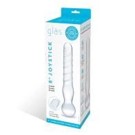 Dildo de Cristal Transparente Joystick de 8 Pulgadas