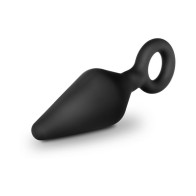 Luxe Night Rimmer 3-Piece Silicone Anal Plug Kit Black