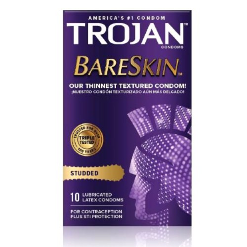 Condones Trojans Bareskin con Estrellas