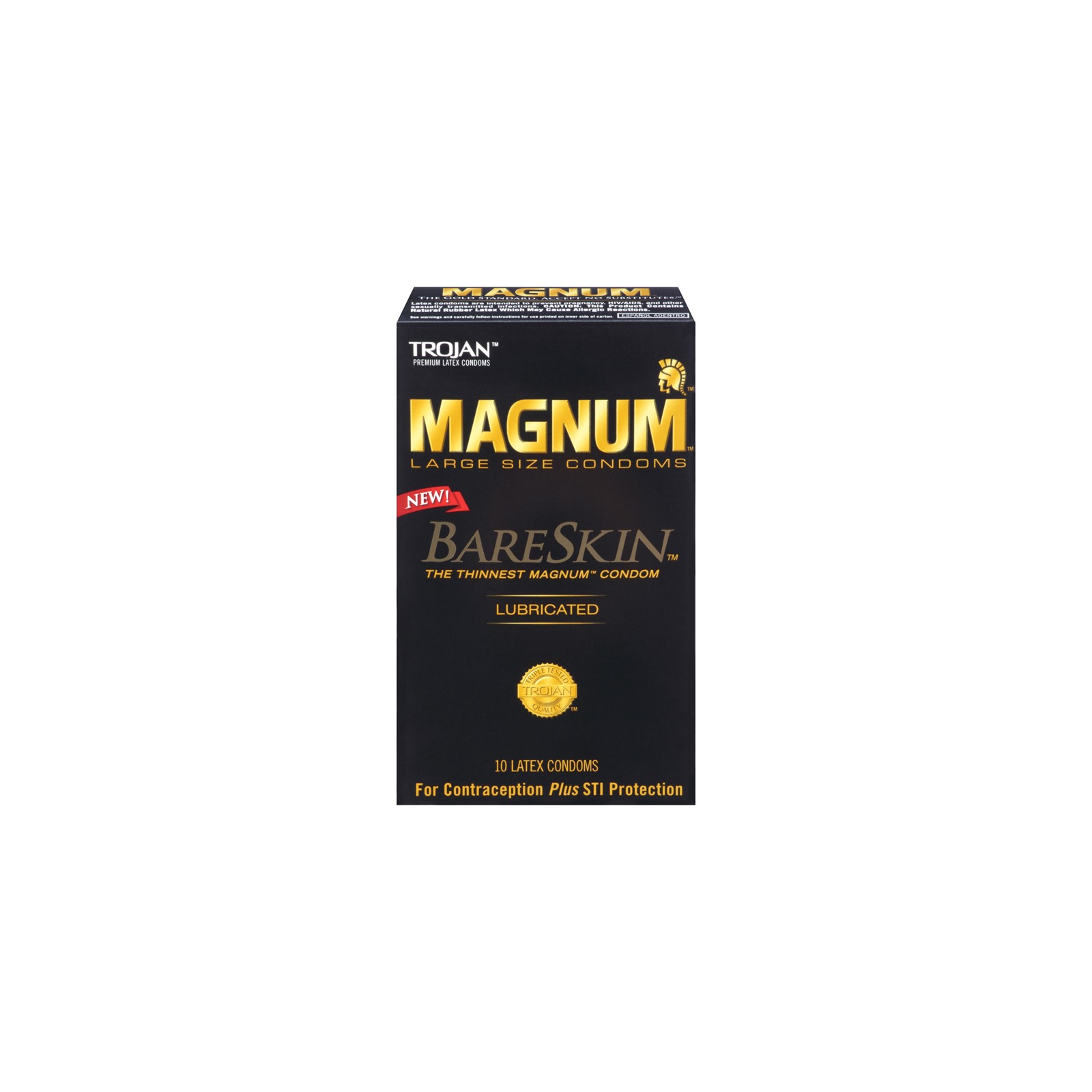 Condones Trojan Magnum Bareskin - 10 unidades para comodidad