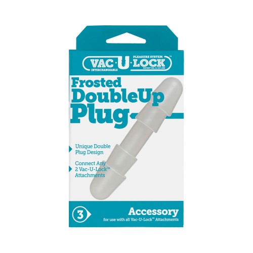 Plug Doble Frosted Vac-U-Lock - Accesorio de Placer Dual