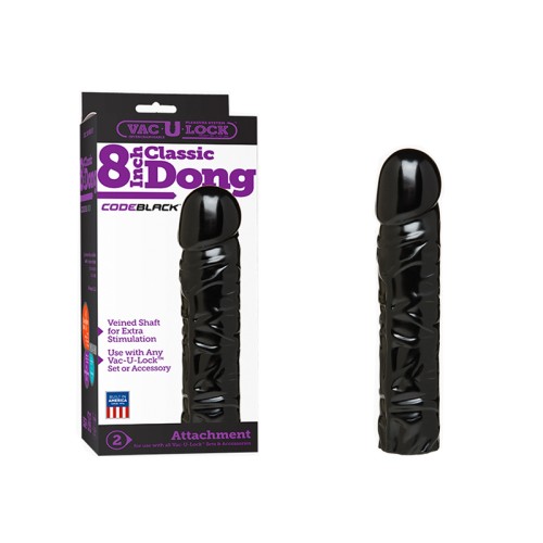 Vac-U-Lock Dong Clásico de 8 pulgadas para Placer Máximo