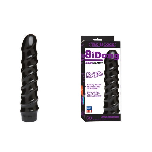 Dildo Vac-U-Lock 8in Raging Hard-Ons para Satisfacción