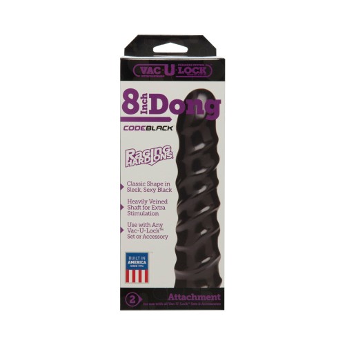 Dildo Vac-U-Lock 8in Raging Hard-Ons para Satisfacción