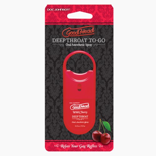 Goodhead to Go Deep Throat Spray Wild Cherry