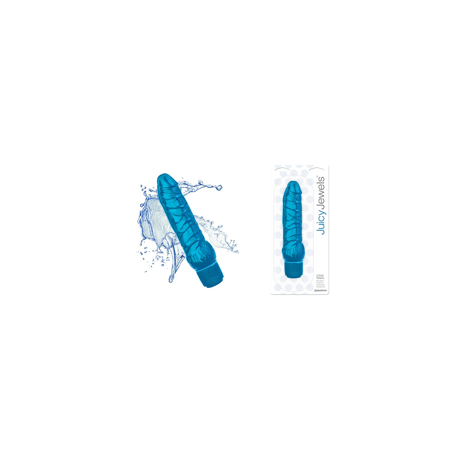 Pipedream Juicy Jewels Cobalt Breeze Vibrator - Pleasure Await