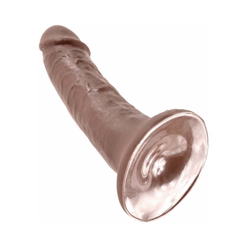 Dildo Realista Pipedream King Cock de 6 in. Marrón