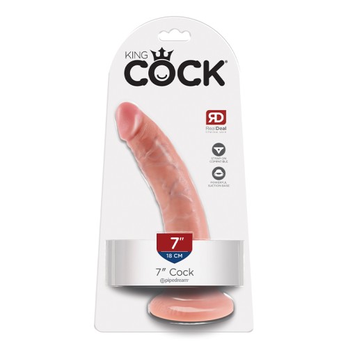 King Cock Realistic Dildo - 7 inches with Suction Cup