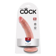 Dildo Realista King Cock - 7 in. con Ventosa