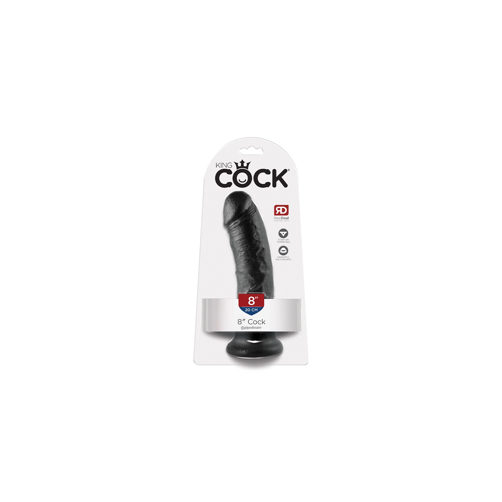 Dildo Realista King Cock de 8 Pulgadas para Placer Definitivo