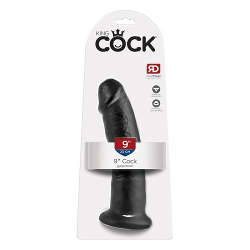 Pipedream King Cock 9 in. Realistic Dildo with Suction Cup Black