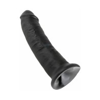 Pipedream King Cock Dildo Realista de 9 in. con Succión Negro