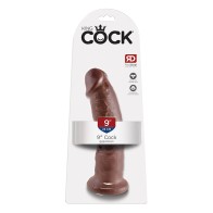 Pipedream King Cock Dildo Realista de 9 in. con Ventosa Marrón