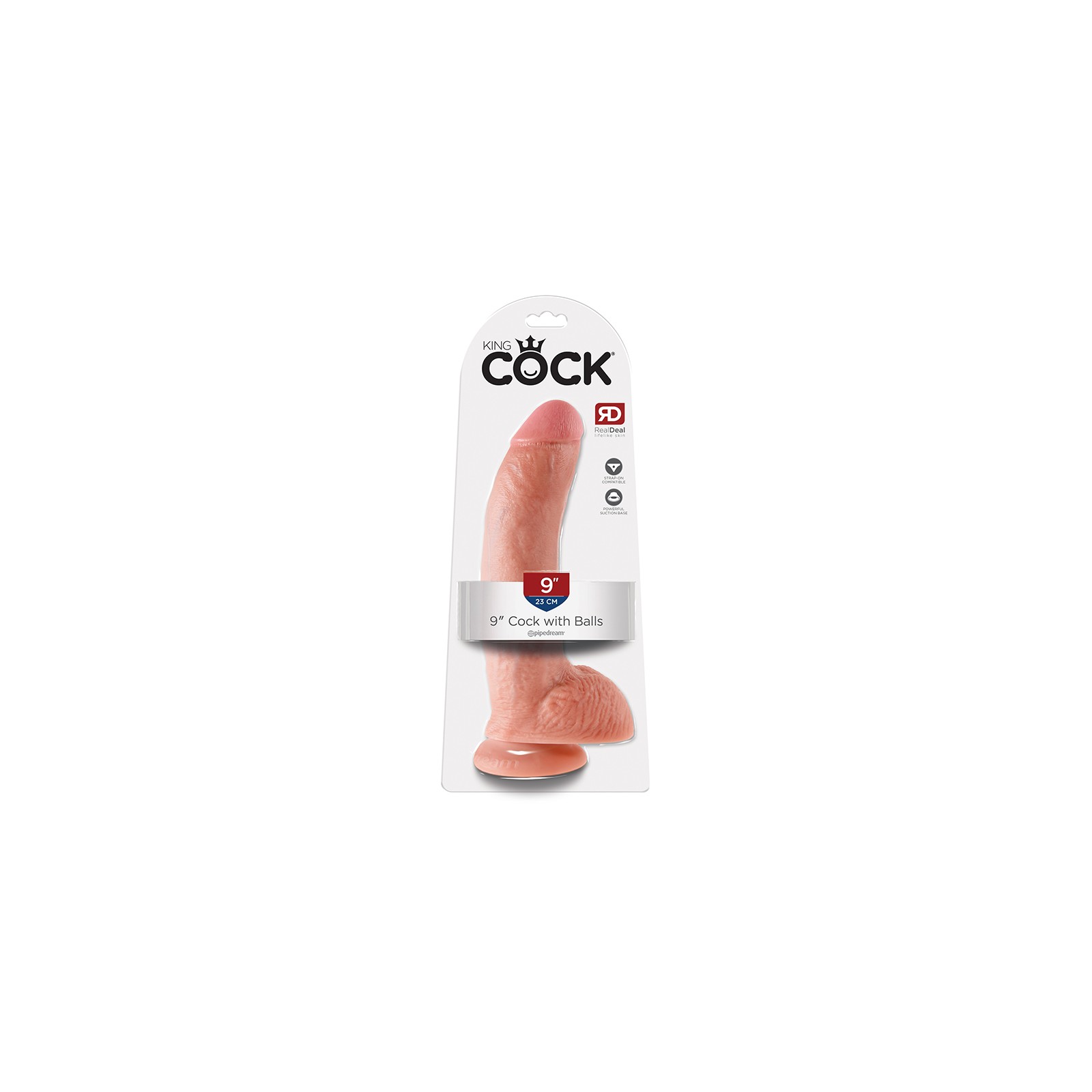 Dildo Realista King Cock de 9 in. Beig