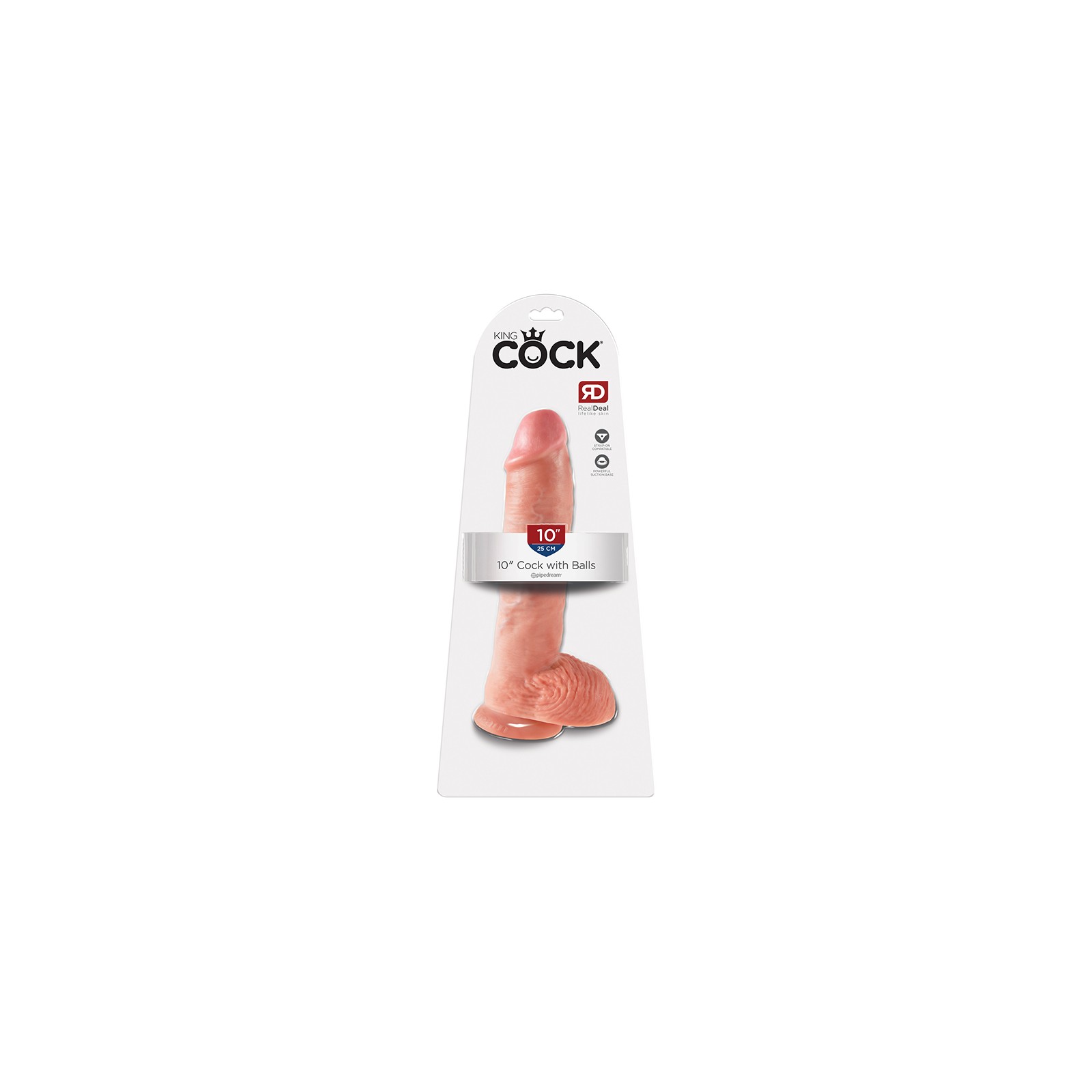 Dildo Realista de 10 in. King Cock con Ventosa