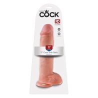 Dildo Realista King Cock de 11 Pulgadas con Ventosa de Pipedream