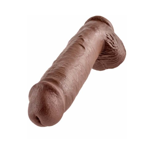 Pipedream King Cock Dildo Realista de 11 in. con Ventosa - Marrón