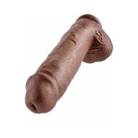 Pipedream King Cock 11" Dildo with Suction Cup - Brown