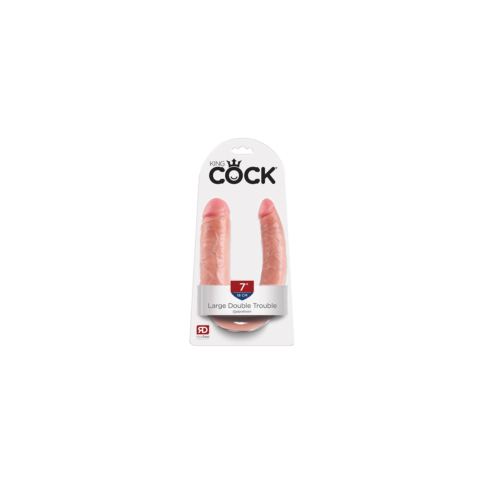 King Cock Double Trouble Large 7 Inch Dildo