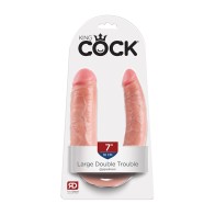 King Cock Double Trouble Large 7 Inch Dildo