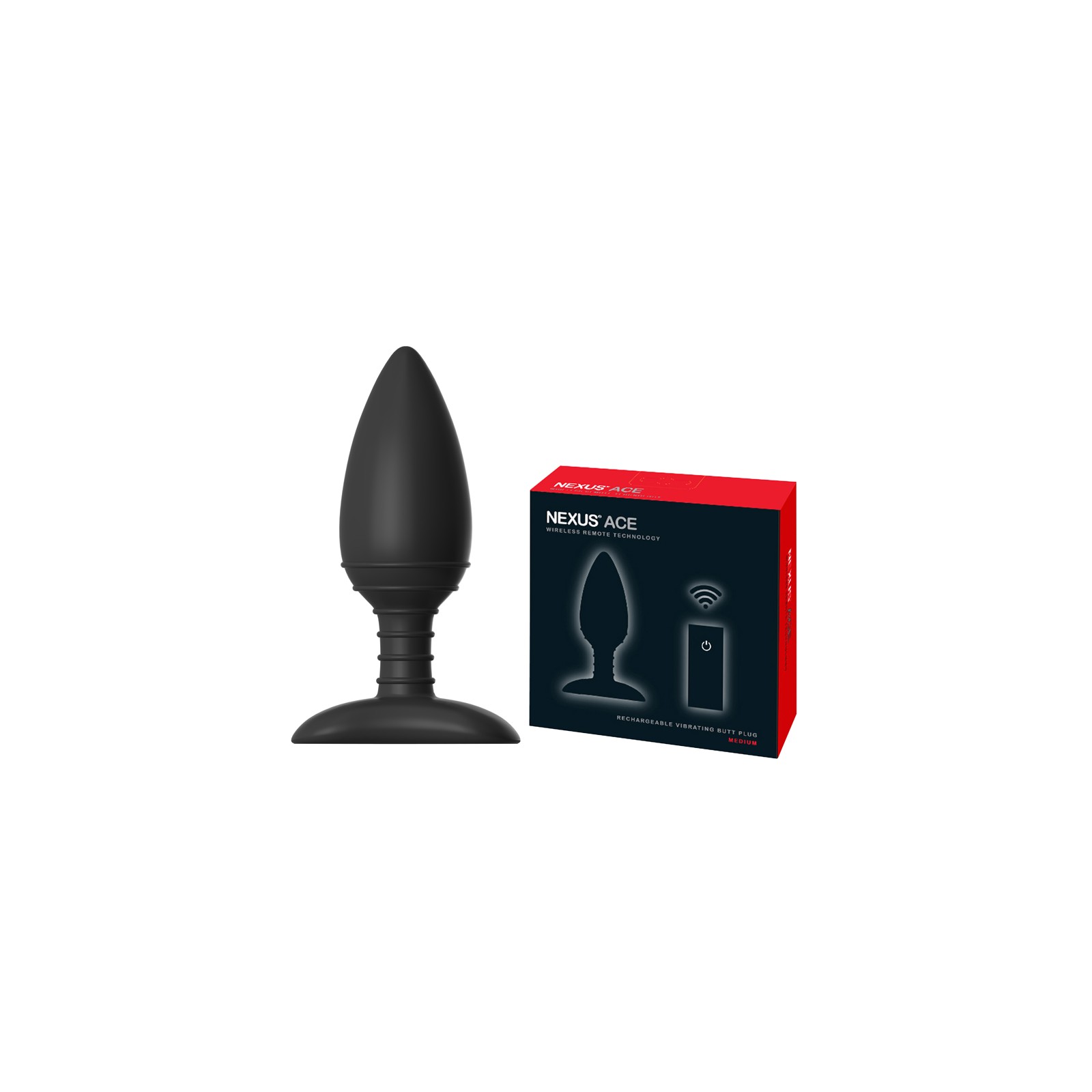 Plug Anal Vibrador Control Remoto Nexus Ace Mediano