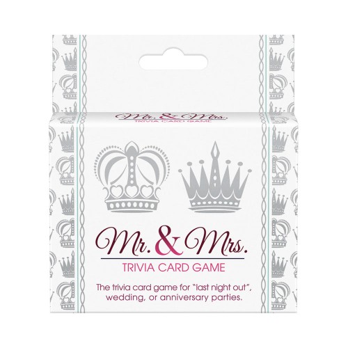 Mr. and Mrs. Trivia Card Game