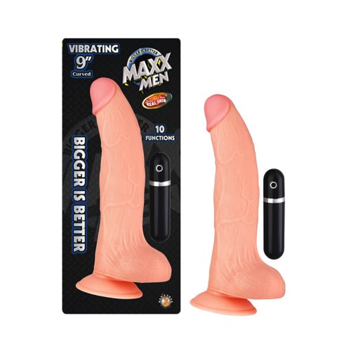 Dildo Vibrador Maxx Men de 9in. - Placer Realista