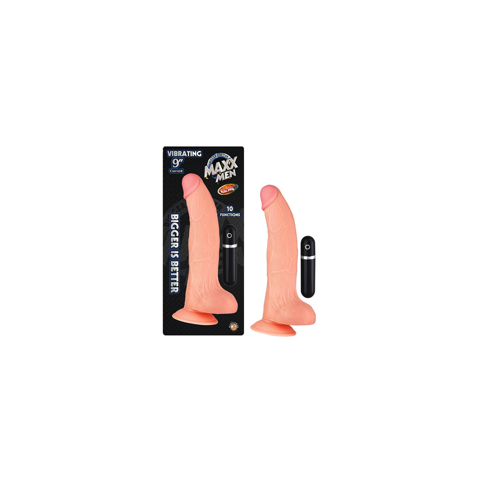 Dildo Vibrador Maxx Men de 9in. - Placer Realista