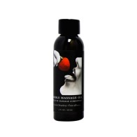 Earthly Body Edible Strawberry Massage Oil 2oz