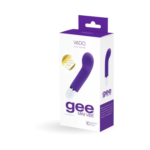 VeDO Gee Mini Vibe Entra en Ti Indigo - Eleva tu Placer