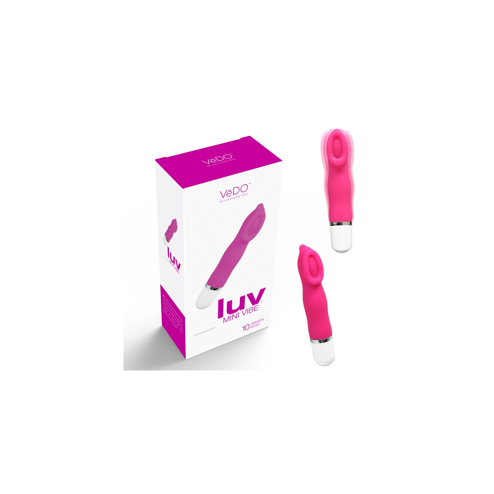 VeDO Luv Mini Vibe Hot In Bed Pink