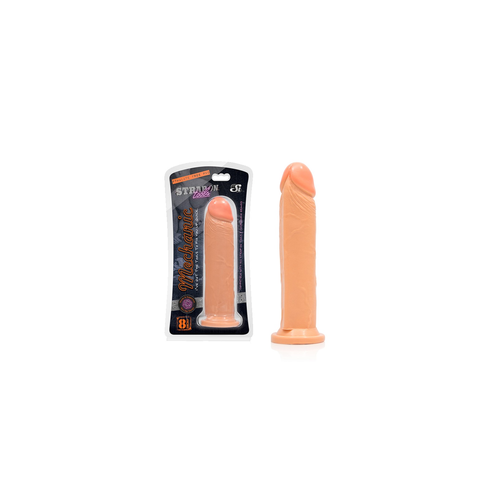 Dildo Realista Strap On Tools 8 pulgadas Flesh