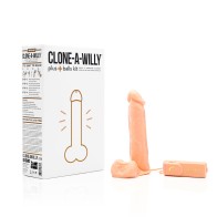 Clone-A-Willy Plus con Testículos Tono de Piel Claro