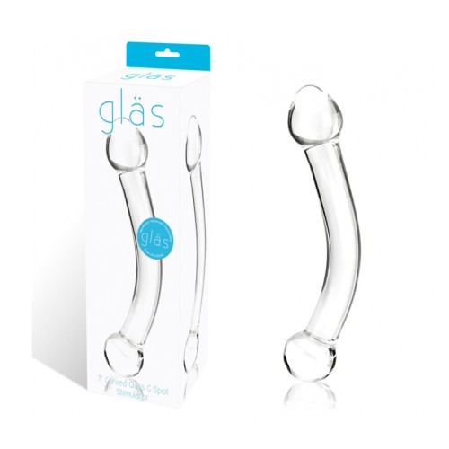 Estimulador G Spot Curvado Glas de 7 Pulgadas - Placer Máximo