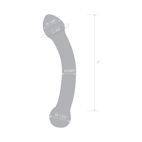 Estimulador G Spot Curvado Glas de 7 Pulgadas - Placer Máximo