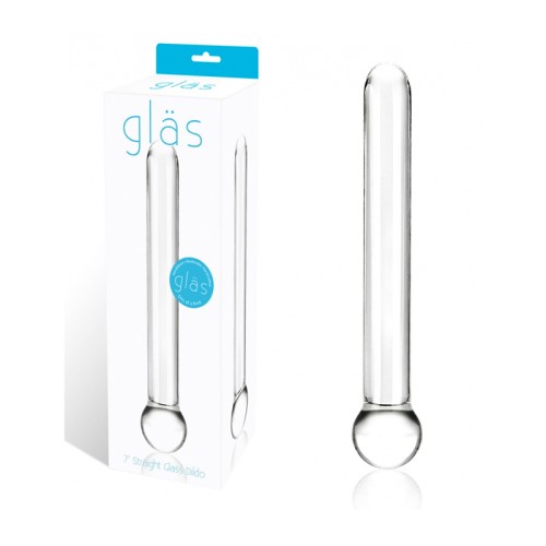 Dildo Recto de Cristal Glas de 7 in. - Elegante y Duradero