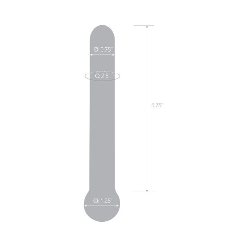 Glas 7 in. Straight Glass Dildo - Elegant & Durable