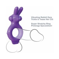 Vibrating Rabbit C-Ring with Stimulating Ears