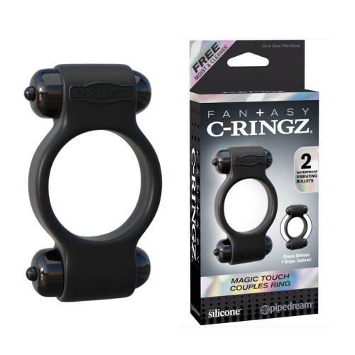 Pipedream Fantasy C-Ringz Couples Ring with Dual Bullets