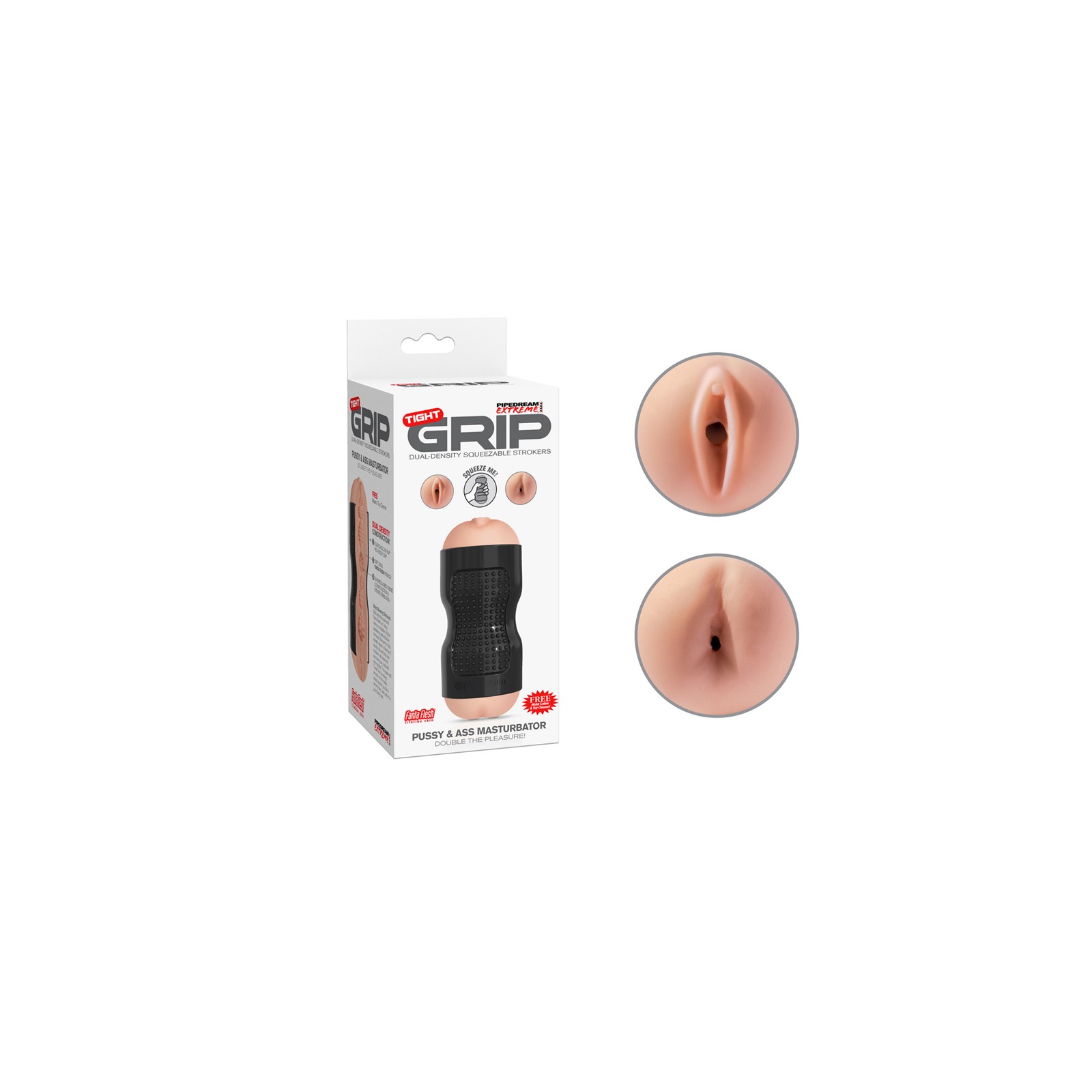 Masturbador Squeezable de Doble Densidad PDX Tight Grip