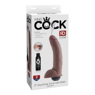 Pipedream King Cock 9 in. Dildo Realista con Eyaculación - Placer Realista