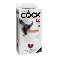 Arnés de Strap-On Pipedream King Cock con Pene de 7 in. Beige