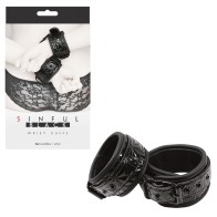 Sinful Vinyl Wrist Cuffs - Stylish Restraint