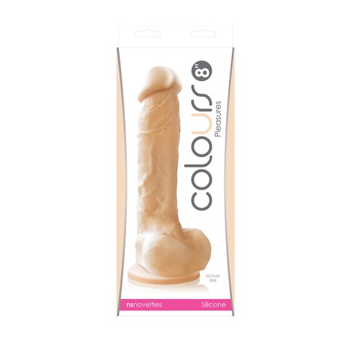 Colours Pleasures 8 Inch Dildo Beige