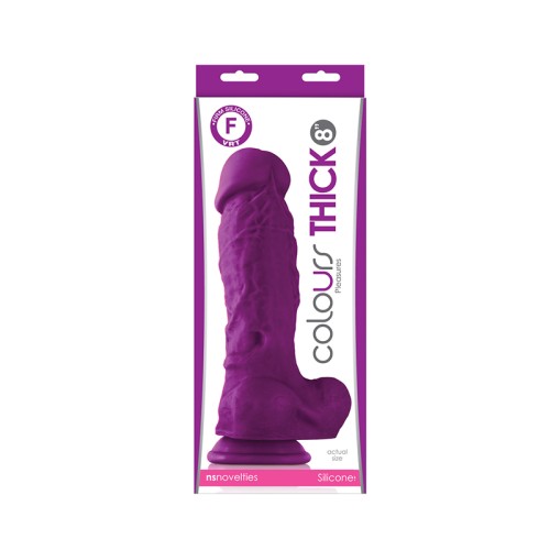 Colours Pleasures Thick 8 in. Dildo - Realistic Sensation