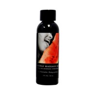 Earthly Body Hemp Seed Edible Massage Oil Gift Set 2 oz