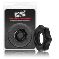 Anillo C Negro Rock Solid Gear