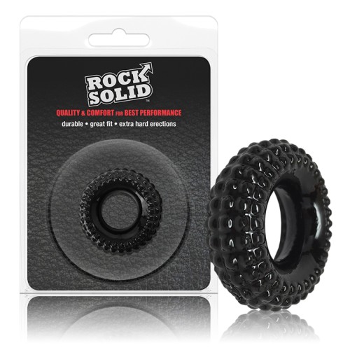 Anillo C Rock Solid Radial Negro